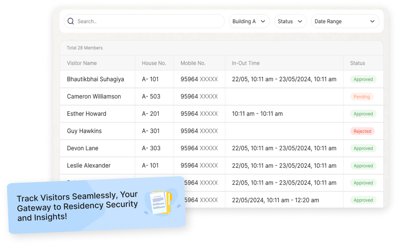 Event Management Interface